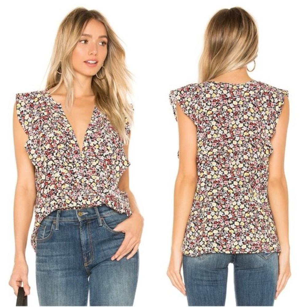 Clementine Ruffle Shell in Petal Power